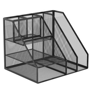 金属文件框文件架办公室铁质档案办公桌置物架文件书架立式桌面文具资料整理置物架子书立文件夹办公用品大全