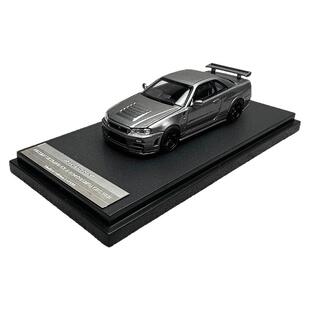 MH 1:64 尼桑GT-R R34 Z-TUNE 天际线 合金开盖汽车模型
