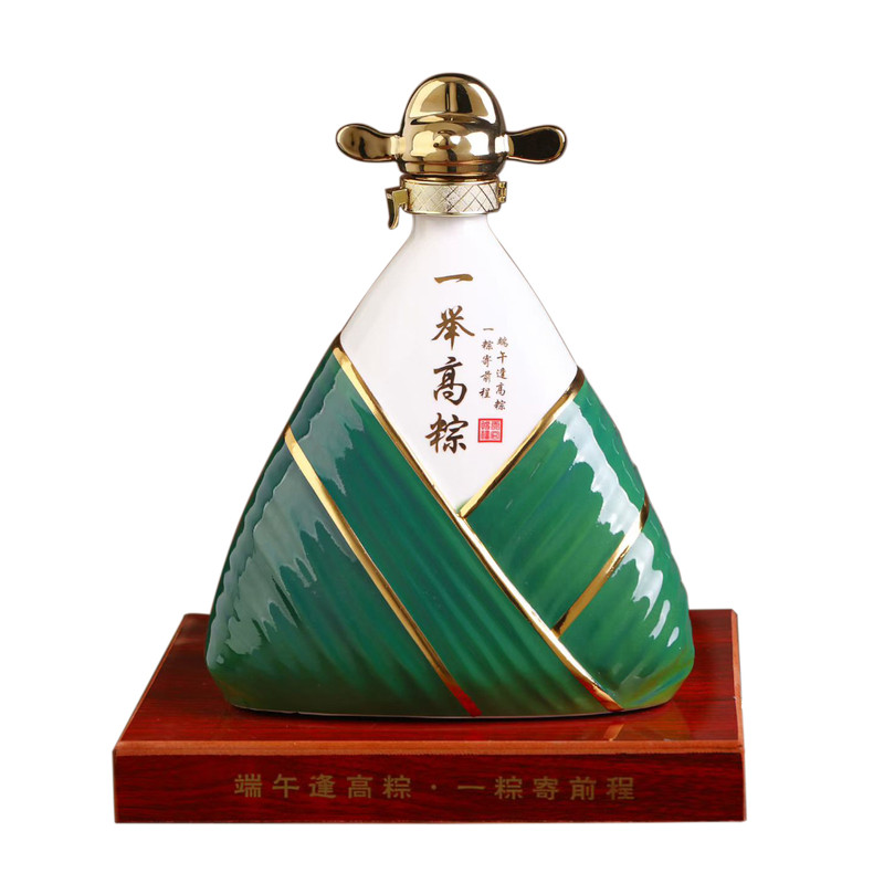 景德镇文创陶瓷粽子田园密封酒瓶