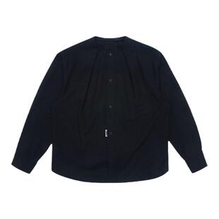 ADERERROR 24SS Duriat 衬衫简约休闲圆领宽松褶皱领口个性上衣