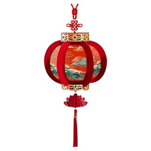 2026新年马年装饰春节灯笼挂件国潮风格商场店铺开业节日活动布置