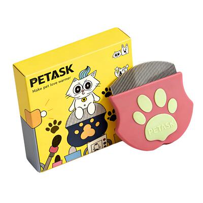 宠物面梳猫咪黑下巴比熊狗狗泪痕眼屎专用梳子梳毛神器去浮毛排梳