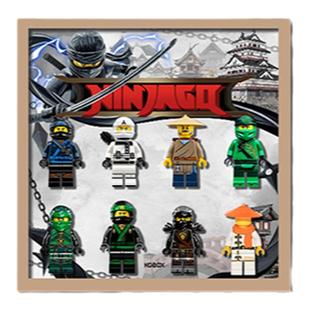 KGBOX乐高抽抽乐幻影忍者人仔 71019 71793 71797 相框收纳展示盒