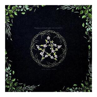 罗牌塔桌布生命之树烫金塔牌罗绒推牌布ta塔luo牌桌布绒布