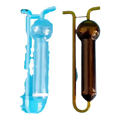 白色棕色U型多孔玻板吸收瓶