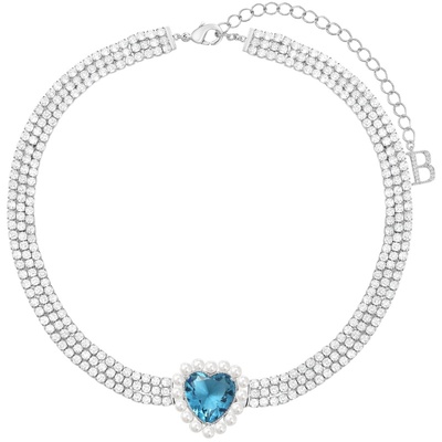 BELLEBIANCA粉钻爱心锆石吊坠