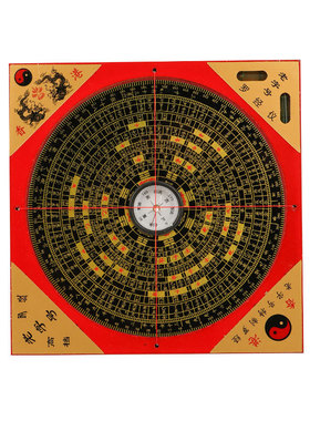 木质方罗盘罗经仪高密度罗经仪盘