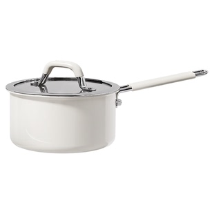 小泽熊无涂层316L不锈钢陶瓷小奶锅婴儿宝宝辅食锅煮泡面热奶锅