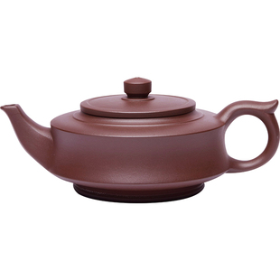 宜兴纯全手工柱础紫砂壶飞虹周盘泡茶壶名家正宗原矿紫泥单壶茶具