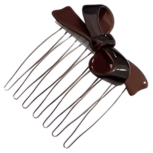 醋酸蝴蝶结刘海发梳碎发整理神器无痕插梳高级感前额发夹侧边发卡