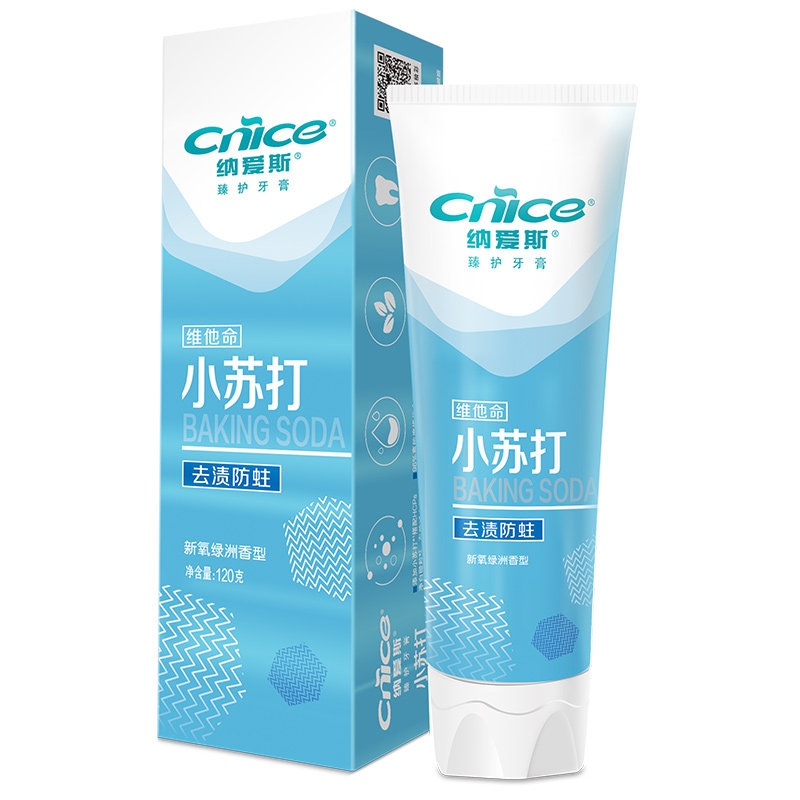 小苏打牙膏清新口气牙膏纳爱斯