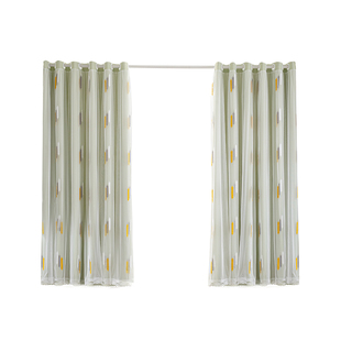 卧室窗帘遮光2025新款免打孔伸缩杆安装飘窗双层纱帘整套布纱一体