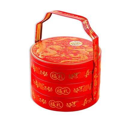 徐福记婚庆节庆喜糖糕点礼盒三层