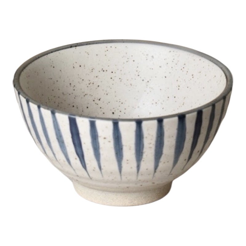 手作千段草粗陶青花餐具