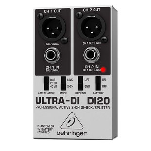 BEHRINGER/百灵达 DI100  DI20 DI800非平衡转平衡DI盒前级效果器