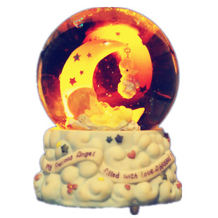 韩剧发光mygirl我的女孩飘雪水晶球音乐盒送男女生日礼物情人礼品