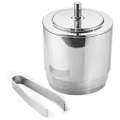 新年礼物GeorgJensen乔治杰生MANHATTAN不锈钢香槟冰桶和冰夹