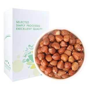 芝参堂新货生榛子仁大颗500g原味非东北特产榛果孕妇坚果零食烘焙