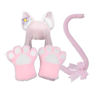 可爱蝴蝶结发箍游乐园动物园猫耳狐狸耳朵头箍万圣节cos表演头饰