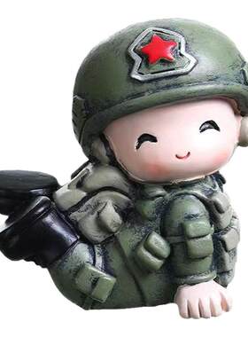 树脂特种兵系列摆件儿童房卧室