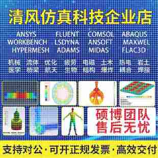 ABAQUS Adams Fluent comsol Icepak仿真 maxwell ANSYS代做