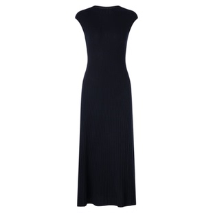 LYNEE【黑标云端】羊毛羊绒混纺无袖针织连衣裙女半高领打底裙