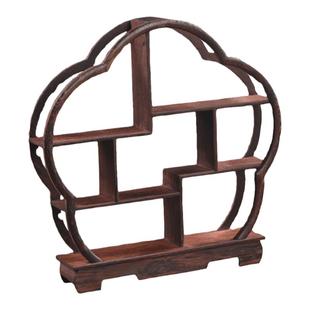 鸡翅木小型博古架中式婚礼订婚糕点摆台置物架茶具收纳架子多宝阁