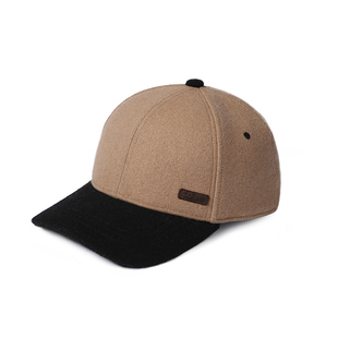 mrduck时尚百搭羊毛呢拼色棒球帽男女款 秋冬鸭舌帽大小头围
