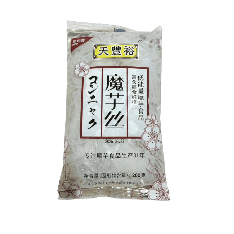 天丰裕魔芋丝结24袋/箱 关东煮魔芋结火锅魔芋丝结方便速素食