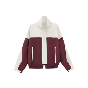 TurnSignal立领防风外套女2025新款户外撞色复古休闲宽松冲锋夹克