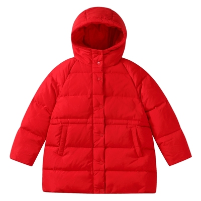 安奈儿中长款羽绒服女童