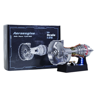 飞机发动机电动拼装模型儿童玩具