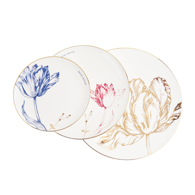 RoyalDutch郁金香骨瓷餐盘家用