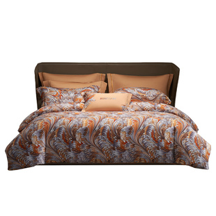 MINE/寐长绒棉双面磨毛四件套床上用品纯棉秋冬高级印花套件 华翎