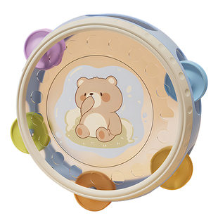 手拍鼓婴儿铃鼓宝宝0益智2早教幼儿童玩具1一3岁敲打击乐器手摇鼓