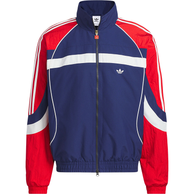 Adidas/阿迪达斯正品三叶草男士复古双拉链夹克外套JN3797