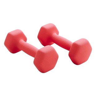 哑铃女士健身家用六角浸塑磨砂实心铸铁套装2kg男女儿童通用器材