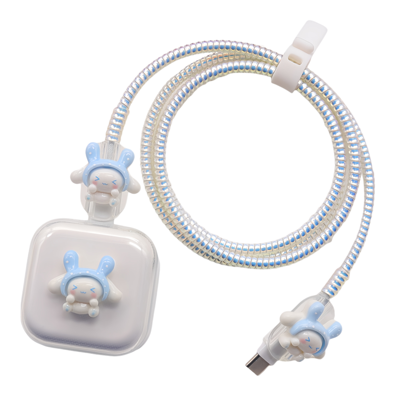 适用苹果17pro数据线保护套16充电线13绕线器15快充14软壳ipad20W
