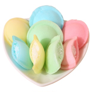 网红同款飞碟酸粉糖糯米纸UFO飞盘夹心糖独立小包装休闲零食装饰