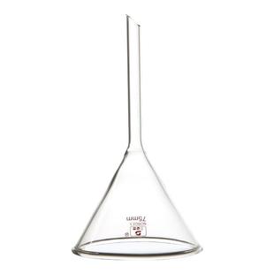 三爱思 三角漏斗C65 广口玻璃漏斗40-150mm 直形长颈安全漏斗油漏小酒漏 高硼硅玻璃 物理化学实验室器材耗材