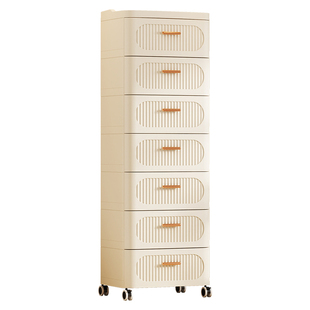 抽屉式收纳柜卧室多层储物家用置物架五斗橱衣小柜子客厅床头移动