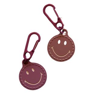 韩国糖果治愈色双面金属笑脸钥匙扣可爱女生包airpods车挂件饰品