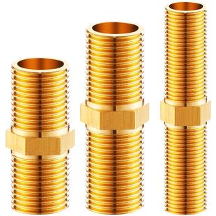 4分铜接头加厚不锈钢对丝内外丝活接头6分外丝直接铜对接水暖管件