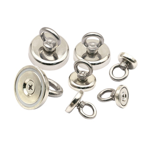 强力磁铁超强钕铁硼吸铁石高强度圆形神器铷吊坠大号打捞专用磁铁