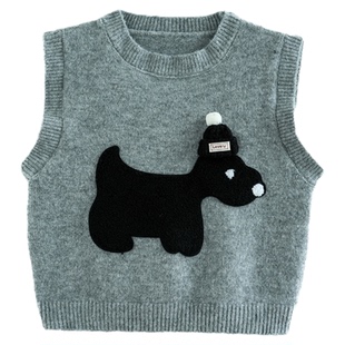 砚台家童装儿童卡通趣味三件套男童春秋波点灯笼裤男宝宝森系套装