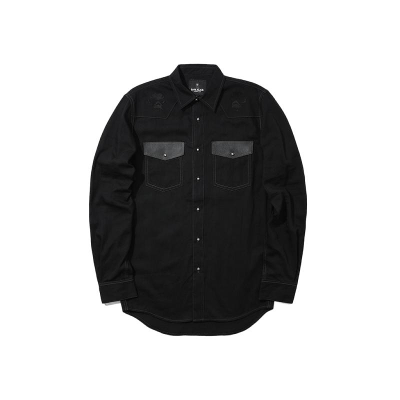 拼接双口袋牛仔外套BAPE