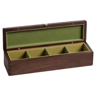 核桃收纳盒实木黑胡桃木盒子放文玩收藏专用高档精致复古风礼品盒