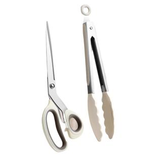 韩式烤肉剪刀家用厨房剪不锈钢烧烤专用剪夹子套装牛排蔬菜食物剪