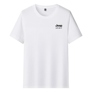 JEEP吉普短袖t恤男潮流纯棉夏装薄款男士体恤衫宽松时尚休闲上衣