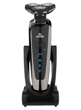 shaver4d剃须刀男士电动刮胡刀typec快充电浮动三刀头多功能三头